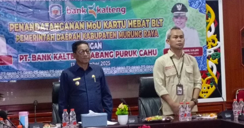Pemkab Murung Raya Teken MoU Penyaluran Kartu HEBAT BLT dengan Bank Kalteng