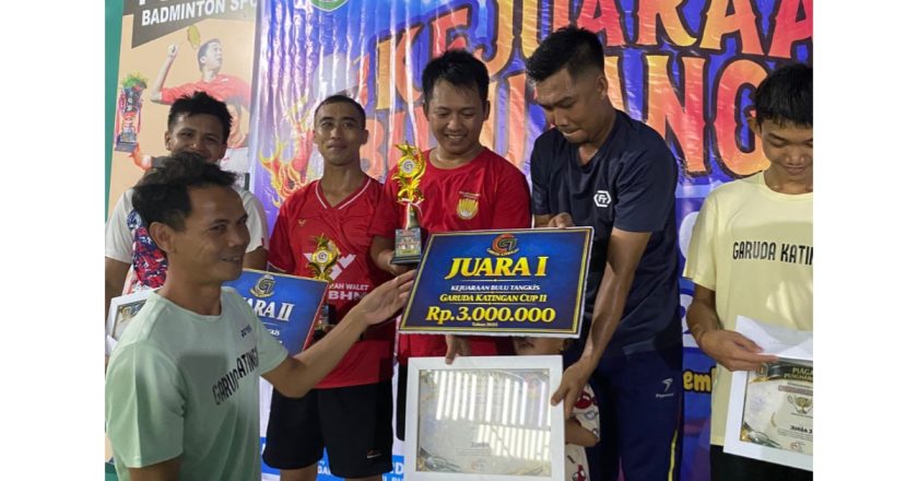 Kejuaraan Bulutangkis Garuda Katingan Cup II Sukses Digelar