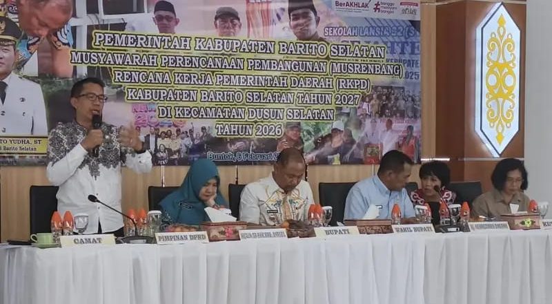 DPRD Barsel Hadiri Musrenbang Kecamatan Dusun Selatan Bahas Prioritas Pembangunan