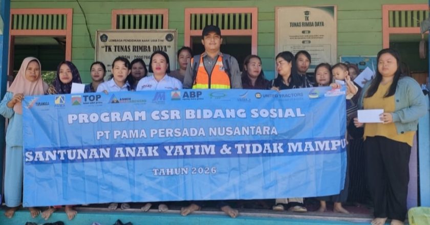 PT Pamapersada Nusantara Berikan Santunan Bagi Anak Yatim dan Tidak Mampu