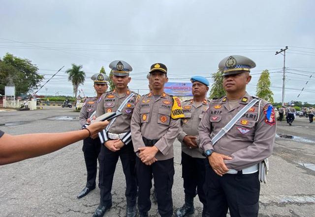 Polres Barito Selatan Laksanakan Apel Gelar Pasukan Operasi Keselamatan Telabang