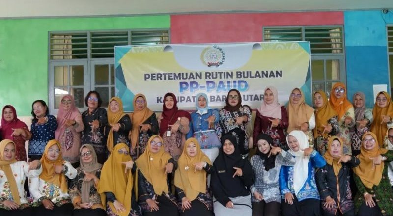 Bunda PAUD Barut Tekankan Sinergi dalam Pertemuan Rutin Bulanan PP-PAUD