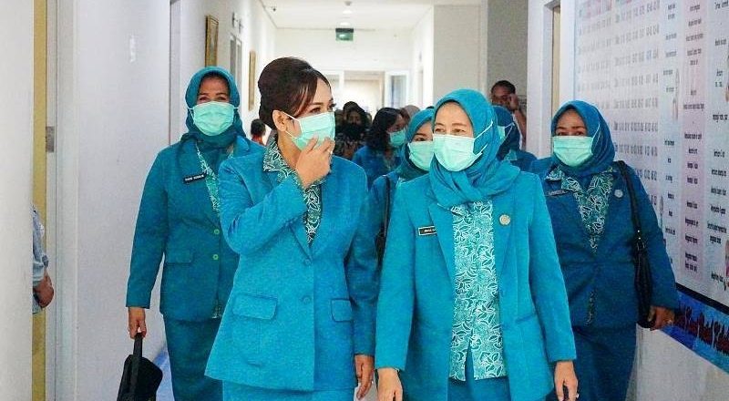 Ketua TP PKK, Ketua GOW, dan Ketua DWP Barut Kunjungi RSUD Muara Teweh