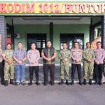 Perkuat Sinergitas TNI-Polri, Kapolres Barsel Silaturahmi ke Kodim 1012/Buntok