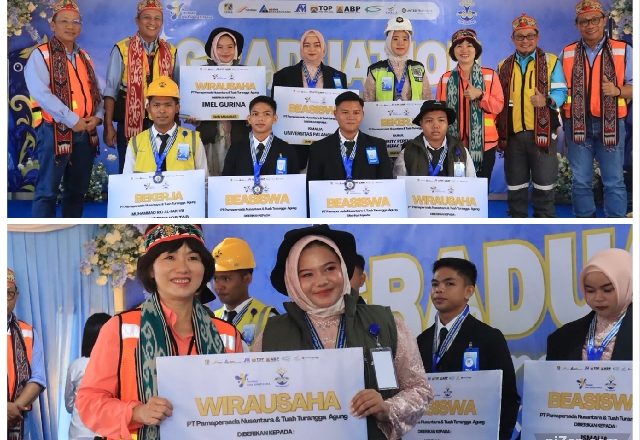 PAMA Perkuat Komitmen Pendidikan, Wisuda 79 Lulusan SMK Maharati dan Mulai Program Elektrifikasi Sekolah