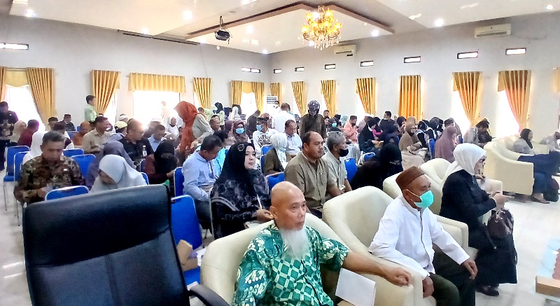 Sebanyak 134 Calon Jamaah Haji Barut Ikuti Sosialisasi Pembinaan dan Pemeriksaan Kesehatan