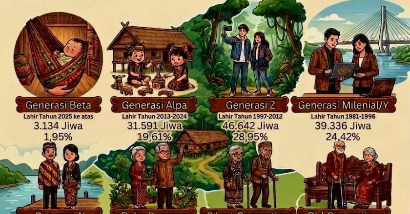 Penduduk Barito Utara Didominasi Generasi Z