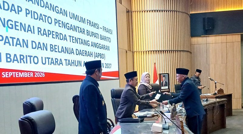 Fraksi Aspirasi Rakyat Apresiasi Penyusunan Raperda APBD Barito Utara 2027